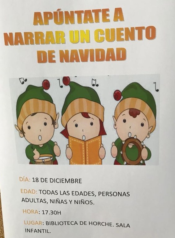 Apúntate a narrar un cuento de Navidad