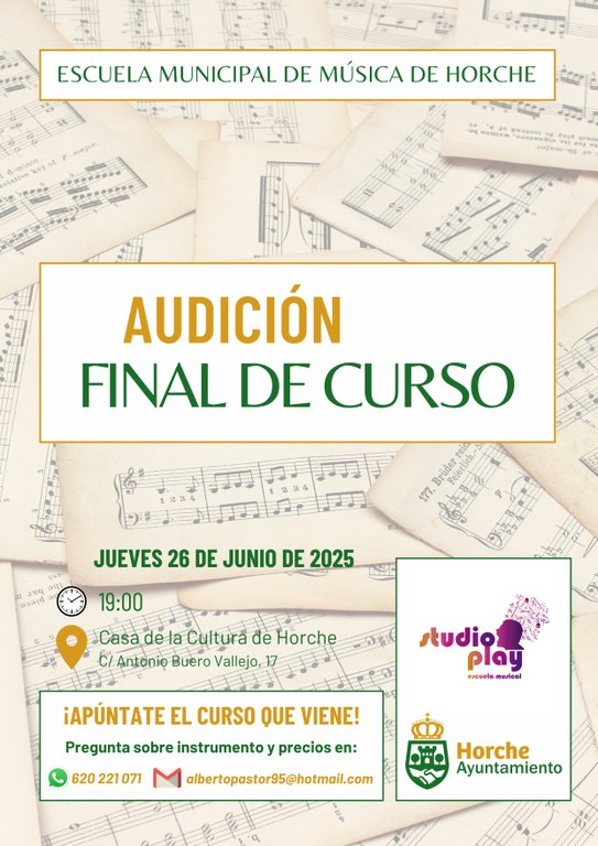 AUDICIÓN MUSICAL FINAL DE CURSO