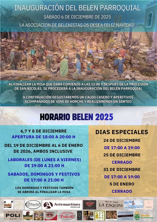 INAUGURACIÓN DEL BELÉN PARROQUIAL