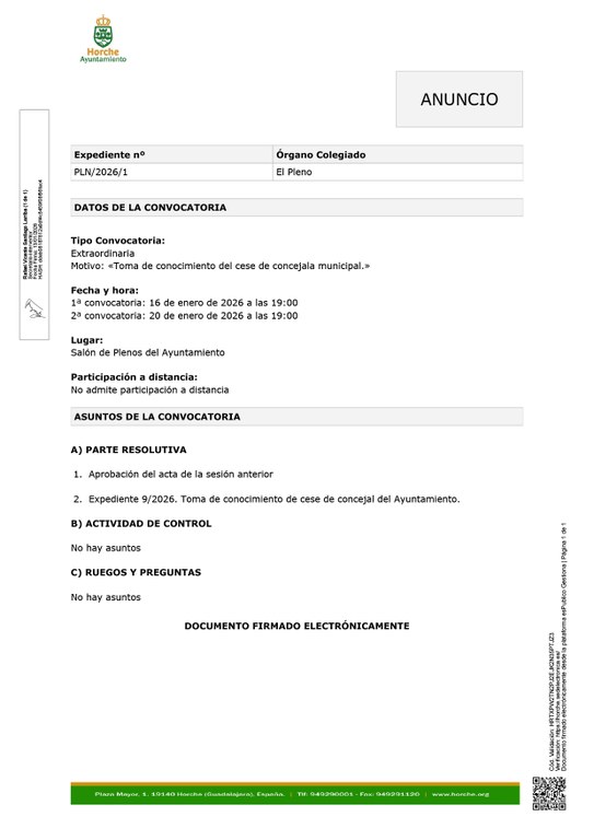 PLENO EXTRAORDINARIO