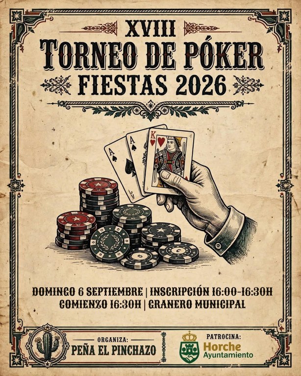 XVIII TORNEO DE PÓKER FIESTAS 2026
