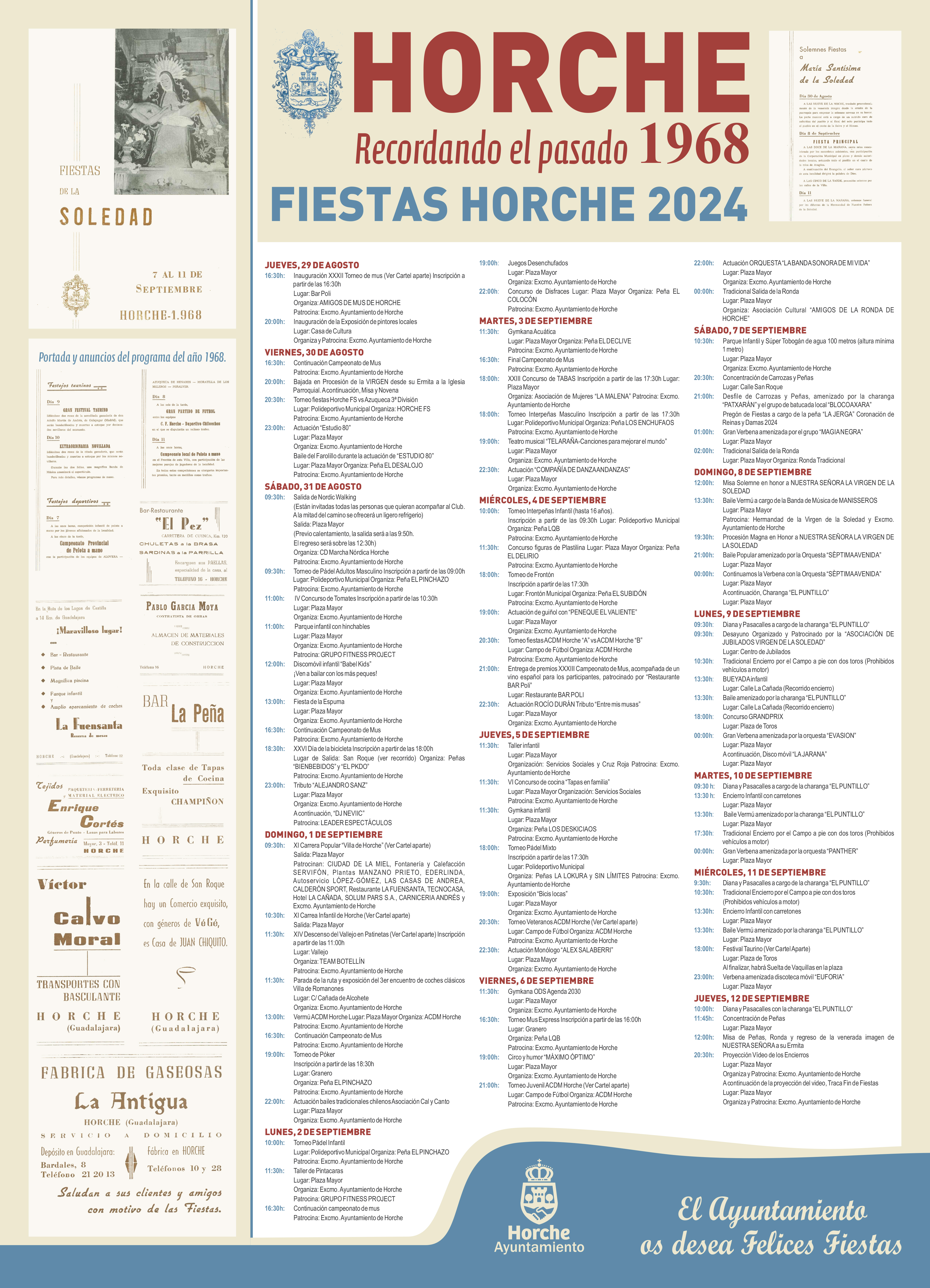 Entérate de todo lo que habrá en las Fiestas de Horche 2024