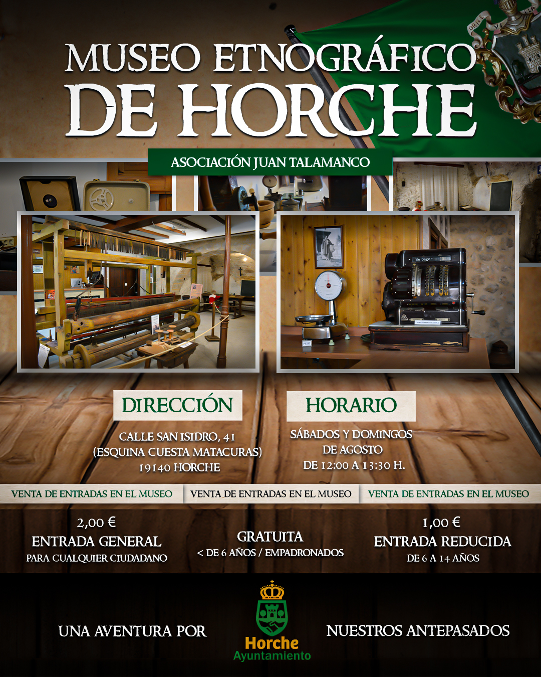 Horarios, precios y venta de entradas del Museo Etnográfico de Horche