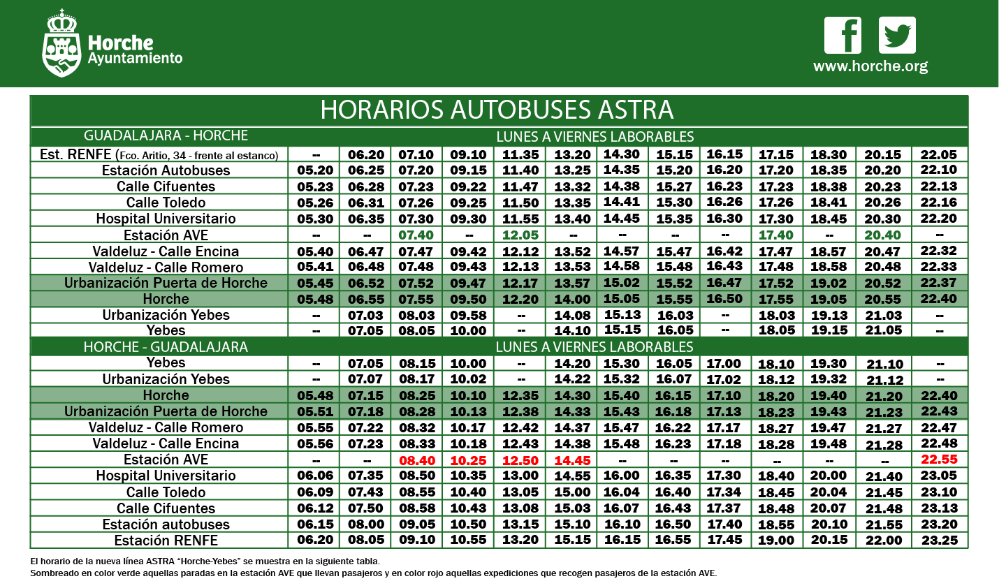 Horche amplia en seis nuevas frecuencias su servicio de autobús a Guadalajara