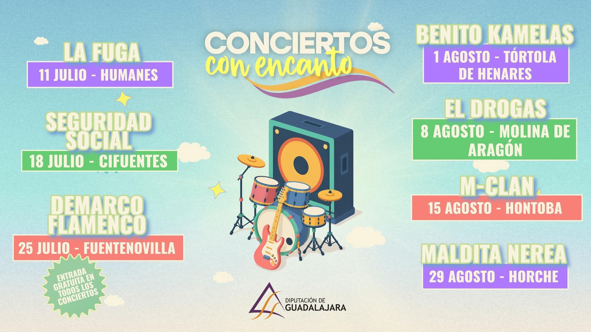 Horche cerrará con el pop de Maldita Nerea el ciclo 'Conciertos con Encanto' de la Diputación de Guadalajara