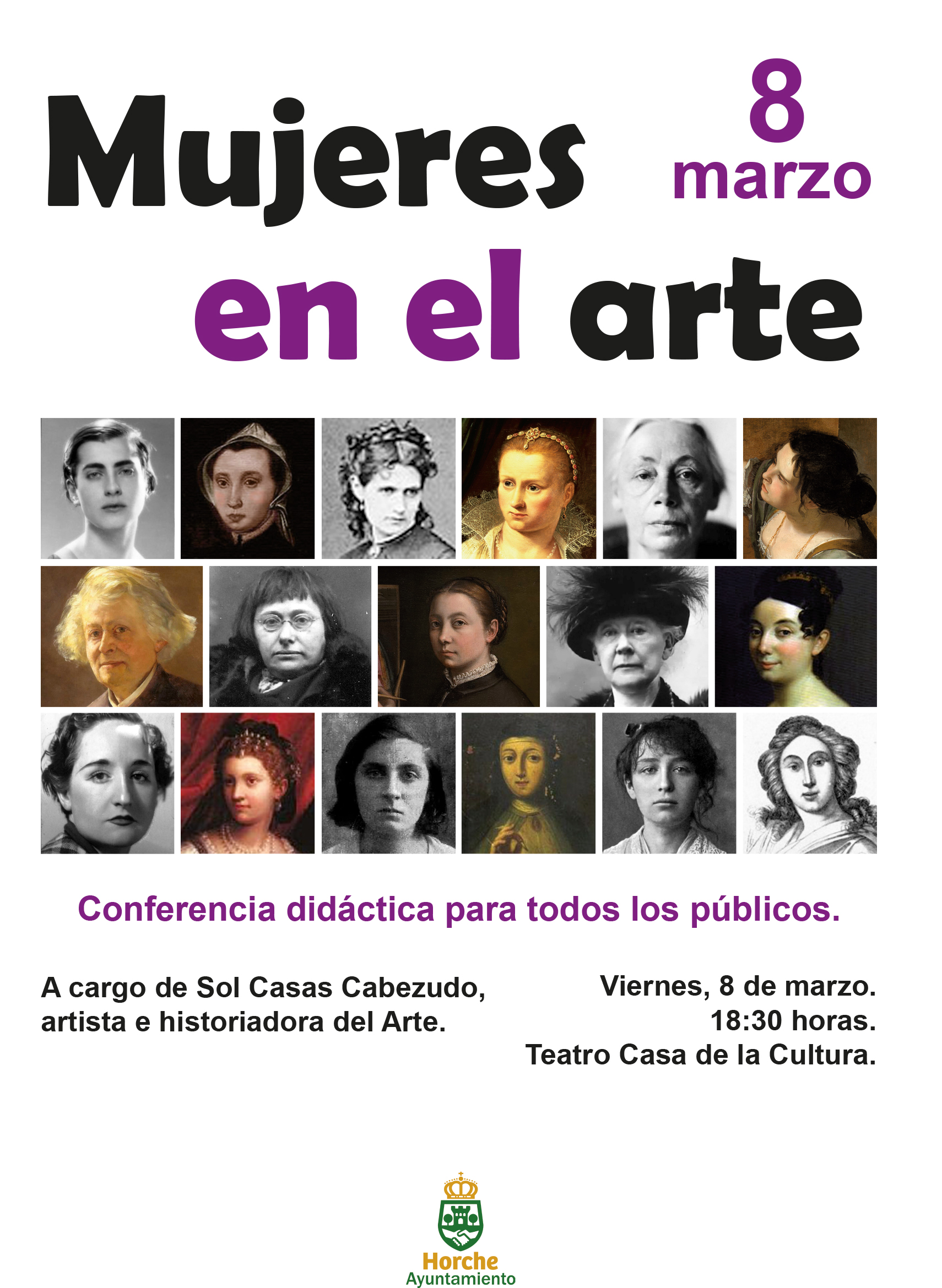 La historiadora, Sol Casas, ofrece la conferencia ‘Mujeres en el arte’ este viernes en Horche