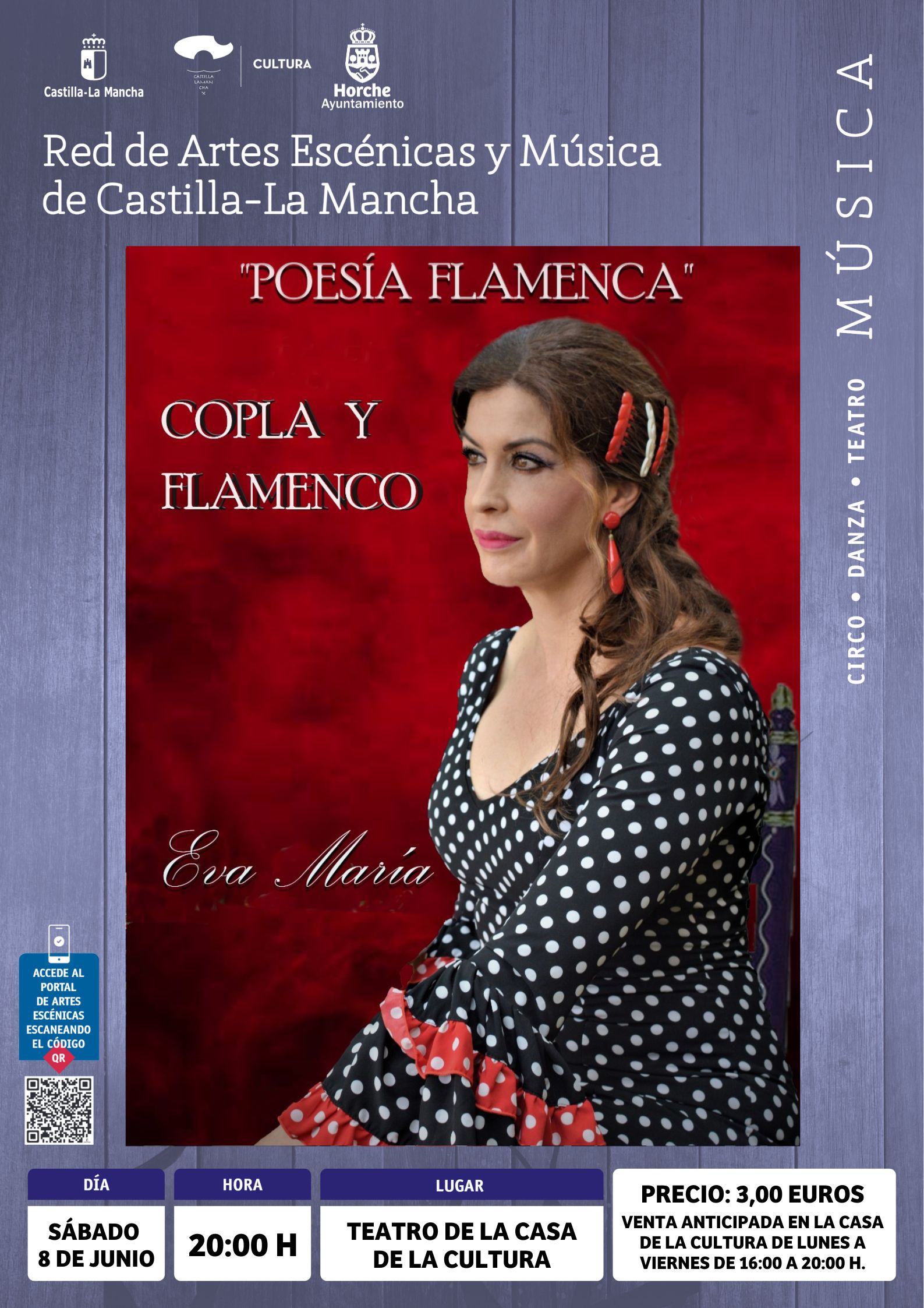 La poesía y el flamenco se fundirán en Horche de la mano de la artista Eva María